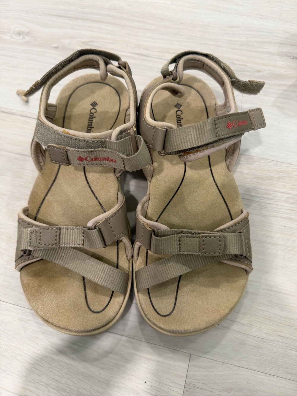 Columbia Kids Tan Strapped Outdoor Sandals